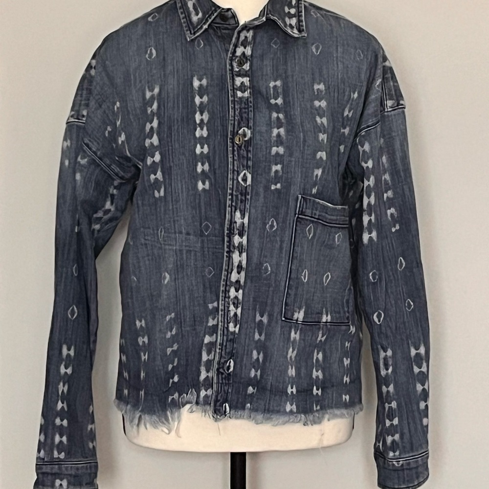 Patterned Denim Shirt - Picture 2 of 5